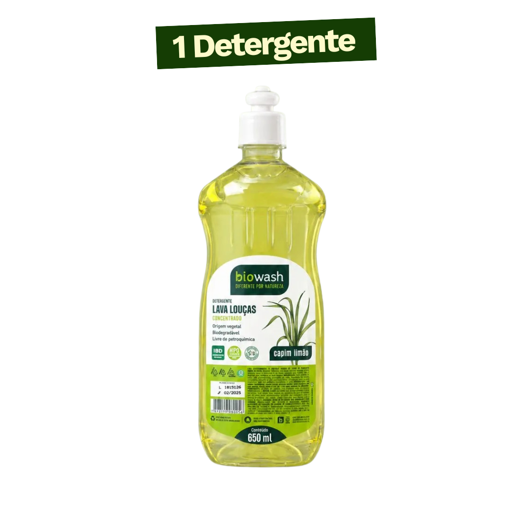 Detergente lava-louças Biowash — 650 ml