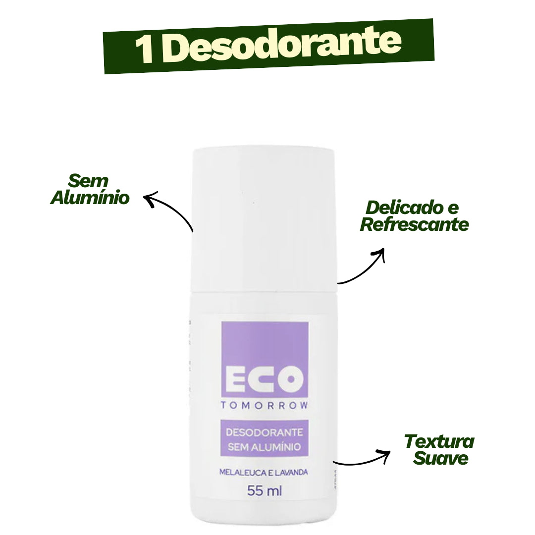 Desodorante sem alumínio melaleuca e lavanda — 55 g